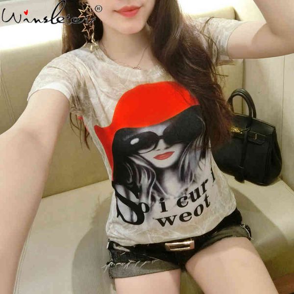 women's t-shirt summer european clothes print girl fashion women short sleeve casual tees bottoming shirt all match 2021 t142, White
women's t-shirt summer european clothes print girl fashion women short sleeve casual tees bottoming shirt all match 2021 t142, White