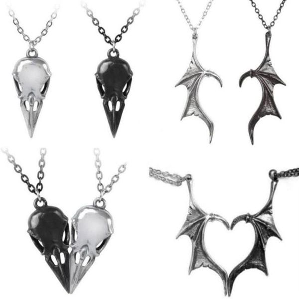 pendant necklaces wing necklace for women men matching demon dragon love heart couple family friendship jewelry, Silver
pendant necklaces wing necklace for women men matching demon dragon love heart couple family friendship jewelry, Silver