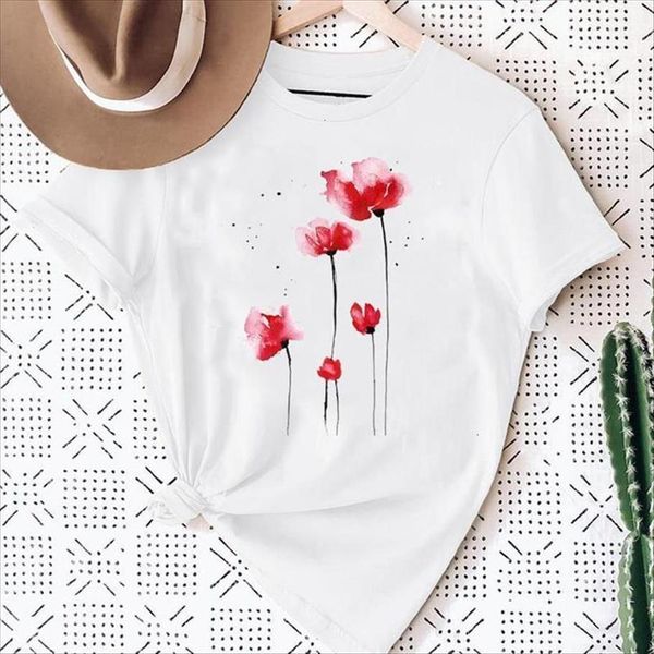 flower floral 90s watercolor painting women t shirt fashion print graphic summer short sleeve female clothes tees, White
flower floral 90s watercolor painting women t shirt fashion print graphic summer short sleeve female clothes tees, White
