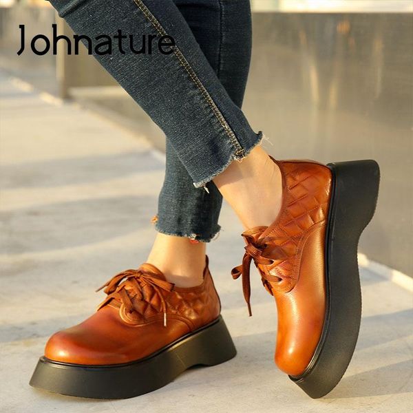 dress shoes johnature pumps women autumn 2021 genuine leather high heels casual round toe lace-up retro platform ladies, Black
dress shoes johnature pumps women autumn 2021 genuine leather high heels casual round toe lace-up retro platform ladies, Black