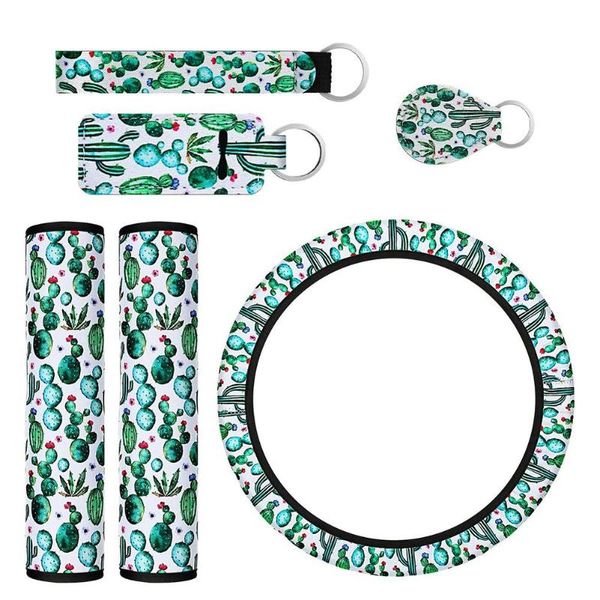 steering wheel covers 6 pieces cover cactus auto parts set key ring seat belt shoulder pads car interior decoration supplies
steering wheel covers 6 pieces cover cactus auto parts set key ring seat belt shoulder pads car interior decoration supplies