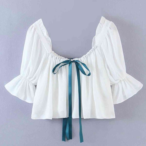 women elegant floral print sweet short blouse summer butterfly sleeve fashion cute bow elastic bust crop 210521, White
women elegant floral print sweet short blouse summer butterfly sleeve fashion cute bow elastic bust crop 210521, White