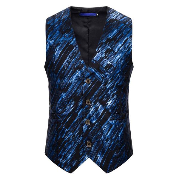 men's vests autumn and winter fashion bright twill print suit vest foreign trade slim male wedding, Black;white
men's vests autumn and winter fashion bright twill print suit vest foreign trade slim male wedding, Black;white