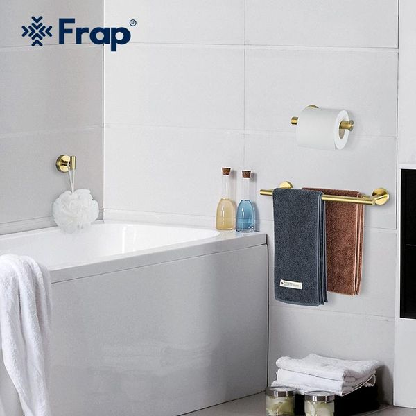 frap bathroom hardware set brushed gold robe hook towel bar toilet paper holder bath accessories y38137-2 accessory 
frap bathroom hardware set brushed gold robe hook towel bar toilet paper holder bath accessories y38137-2 accessory