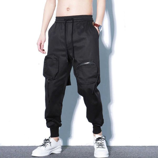 men's pants darkly style pockets cargo harem mens casual joggers baggy tactical trousers streetwear hip hop fashion pencil gsm0 9zei, Black
men's pants darkly style pockets cargo harem mens casual joggers baggy tactical trousers streetwear hip hop fashion pencil gsm0 9zei, Black