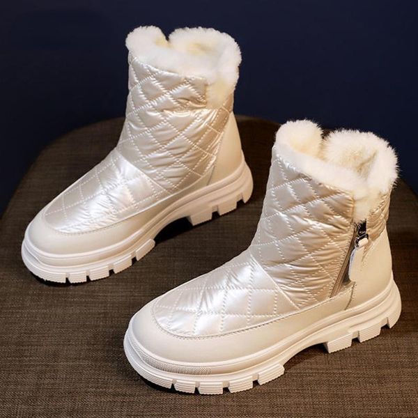 boots fashion thick warm plush snow women waterproof non slip platform ankle woman winter bottom cotton padded shoes, Black
boots fashion thick warm plush snow women waterproof non slip platform ankle woman winter bottom cotton padded shoes, Black