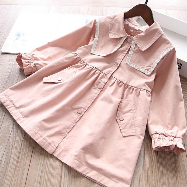 coat girls windbreaker fall baby solid color long jackets children wholesale, Blue;gray
coat girls windbreaker fall baby solid color long jackets children wholesale, Blue;gray
