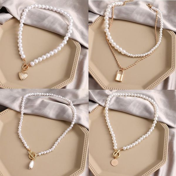 chains luxury pearl stone shell pendant necklace for women summer star heart chain choker bohemian jewelry gift 2021, Silver
chains luxury pearl stone shell pendant necklace for women summer star heart chain choker bohemian jewelry gift 2021, Silver