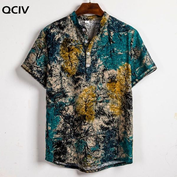 mens ethnic short sleeve casual cotton linen printing hawaiian shirt blouse men shirts loose plus size men's, White;black 
mens ethnic short sleeve casual cotton linen printing hawaiian shirt blouse men shirts loose plus size men's, White;black