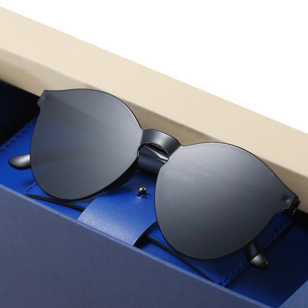 sunglasses brand designer women round transparent color sun glasses female vintage rimless fashion pink clear mirror oculos, White;black
sunglasses brand designer women round transparent color sun glasses female vintage rimless fashion pink clear mirror oculos, White;black