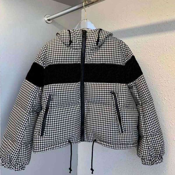 21ss designer ddr women's down parka coat thousand birds grid casual jacket parkas houndstooth windbreaker novelty women clothing warm, Black
21ss designer ddr women's down parka coat thousand birds grid casual jacket parkas houndstooth windbreaker novelty women clothing warm, Black