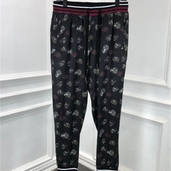 pant fashion brand casual cotton ring print pencil pant for men, Black 
pant fashion brand casual cotton ring print pencil pant for men, Black