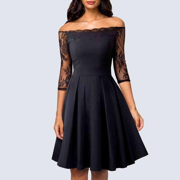 dresses women off the shoulder floral lace mesh sleeve a-line party black vintage pinup sheath bodycon swing lady ha071, Black;gray
dresses women off the shoulder floral lace mesh sleeve a-line party black vintage pinup sheath bodycon swing lady ha071, Black;gray