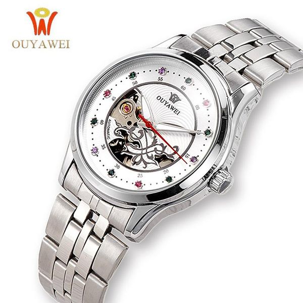 women mechanical automatic watch ladies dress steel watches fashion skeleton wristwatch oyw-1708 wristwatches, Slivery;brown
women mechanical automatic watch ladies dress steel watches fashion skeleton wristwatch oyw-1708 wristwatches, Slivery;brown