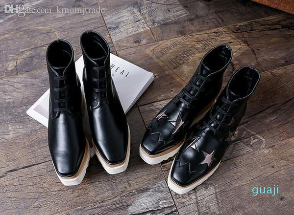 women fashion stella elyse boots square toe lace-up stars platform wedge chunky saw-edge sole mccartney shoes footwear, Black
women fashion stella elyse boots square toe lace-up stars platform wedge chunky saw-edge sole mccartney shoes footwear, Black