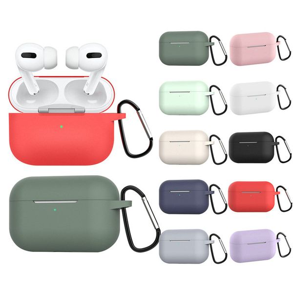 headphone accessories thick liquid silicone cases waterproof for apple airpods pro with metal buckle 12 colors optional earpbuds case
headphone accessories thick liquid silicone cases waterproof for apple airpods pro with metal buckle 12 colors optional earpbuds case