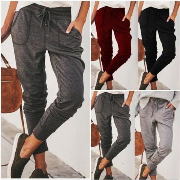 women's pants & capris autumn ladies tie pockets feet trousers casual loose elastic sweatpants, Black;white
women's pants & capris autumn ladies tie pockets feet trousers casual loose elastic sweatpants, Black;white