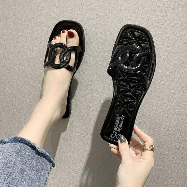 fashion women's sandals summer shoes women slippers beach flat casual 2021, Black
fashion women's sandals summer shoes women slippers beach flat casual 2021, Black