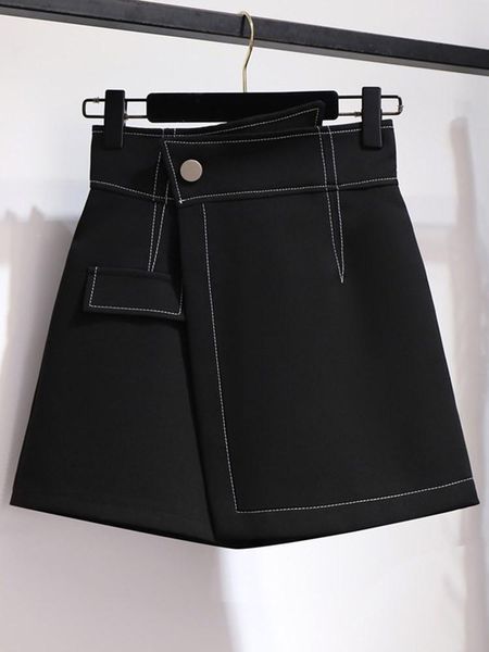women's shorts irregular high waist 2021 autumn pants korean style loose a- line wide leg culottes outer wear casual, White;black
women's shorts irregular high waist 2021 autumn pants korean style loose a- line wide leg culottes outer wear casual, White;black