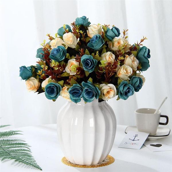 artificial bouquet fake flowers simulation rose flower diy home wedding decoration table decor decorative & wreaths
artificial bouquet fake flowers simulation rose flower diy home wedding decoration table decor decorative & wreaths