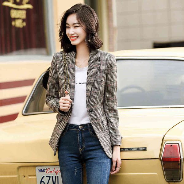 suit suit ladies elegant women's plaid blazers outerwear autumn female grey jacket brown, White;black
suit suit ladies elegant women's plaid blazers outerwear autumn female grey jacket brown, White;black