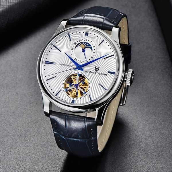 wristwatches mens watch pagani design 2021 waterproof fashion automatic mechanical business leather relogio masculino, Slivery;brown
wristwatches mens watch pagani design 2021 waterproof fashion automatic mechanical business leather relogio masculino, Slivery;brown