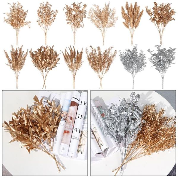 decorative flowers & wreaths flower home decorations christmas ornament artificial plant gold silver simulation leaf
decorative flowers & wreaths flower home decorations christmas ornament artificial plant gold silver simulation leaf