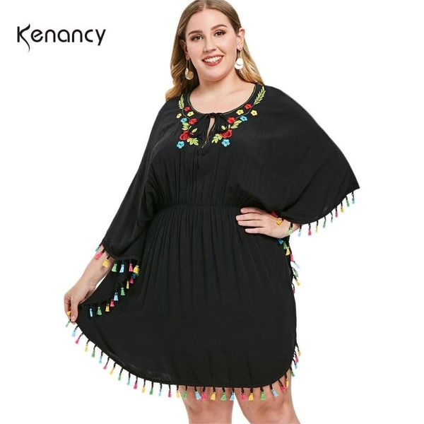 casual dresses kenancy summer bohemian women dress tassel embroidery lace up oversized fringe high waist cover vestidos robe, Black;gray
casual dresses kenancy summer bohemian women dress tassel embroidery lace up oversized fringe high waist cover vestidos robe, Black;gray