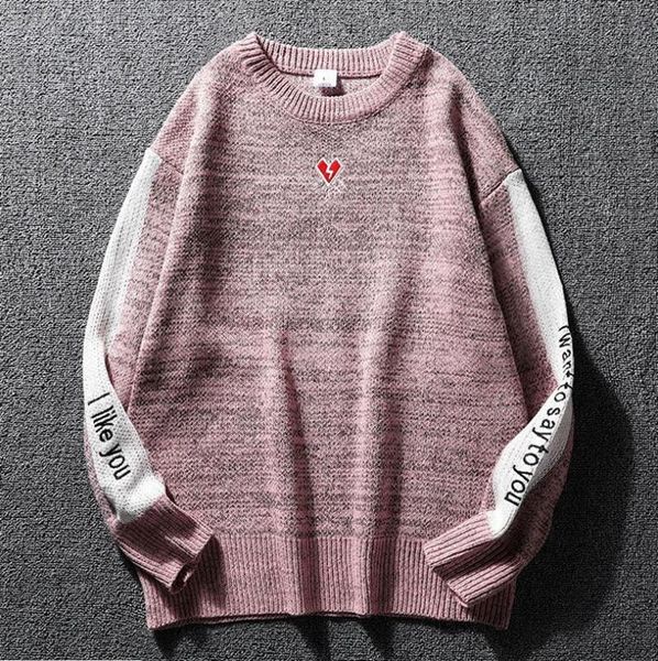men's sweaters men red heart knitted sweater autumn winter round collar pullovers embroidery casual loose jumper teen streetwea, White;black
men's sweaters men red heart knitted sweater autumn winter round collar pullovers embroidery casual loose jumper teen streetwea, White;black