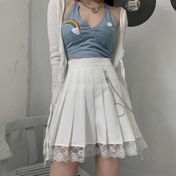 skirts black mini goth skirt 2021 high waist cute girls school gothic lolita women harajuku punk white lace trim pleated
skirts black mini goth skirt 2021 high waist cute girls school gothic lolita women harajuku punk white lace trim pleated
