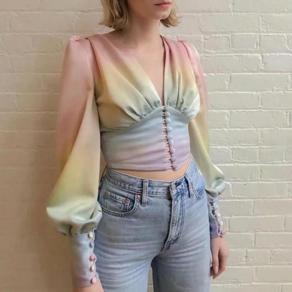 women's blouses & shirts lantern sleeve blouse women 2021 shirt v neck streetwear crop chemise femme spring chiffon blusas f68, White
women's blouses & shirts lantern sleeve blouse women 2021 shirt v neck streetwear crop chemise femme spring chiffon blusas f68, White