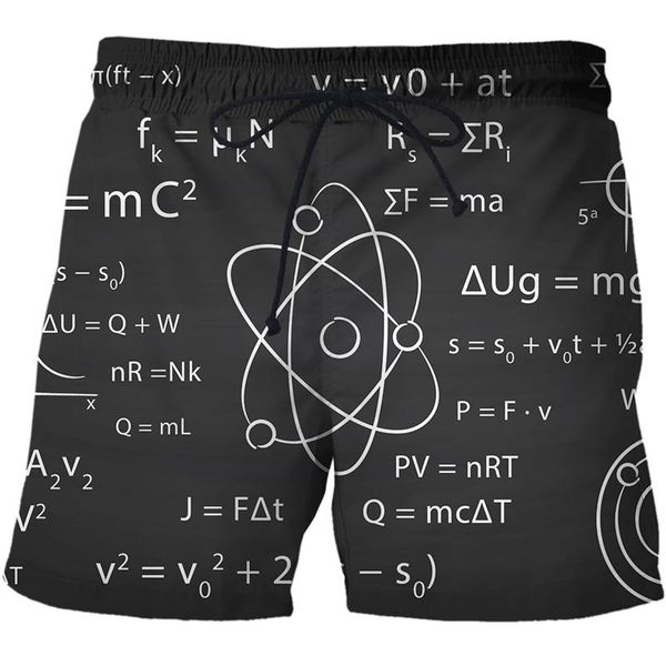 men's shorts summer leisure sports mathematical formula pattern 3d fun print beachwear pockets printing casual, White;black
men's shorts summer leisure sports mathematical formula pattern 3d fun print beachwear pockets printing casual, White;black