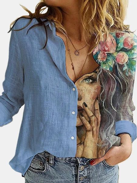 women's blouses & shirts turn down collar long sleeve blouse women elegant print autumn casual office button shirt blusa feminina roup, White
women's blouses & shirts turn down collar long sleeve blouse women elegant print autumn casual office button shirt blusa feminina roup, White