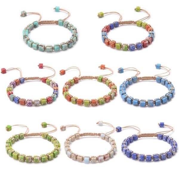 charm bracelets bohemian square braided seven chakra stone bracelet female yoga beads handmade jewelry, Golden;silver
charm bracelets bohemian square braided seven chakra stone bracelet female yoga beads handmade jewelry, Golden;silver