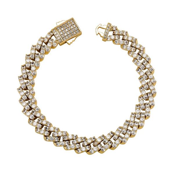 link, chain wolf tide fashion 8mm miami cuban link bracelet with spring clasp full iced out micro pave cubic zirconia hip hop jewelry, Black
link, chain wolf tide fashion 8mm miami cuban link bracelet with spring clasp full iced out micro pave cubic zirconia hip hop jewelry, Black