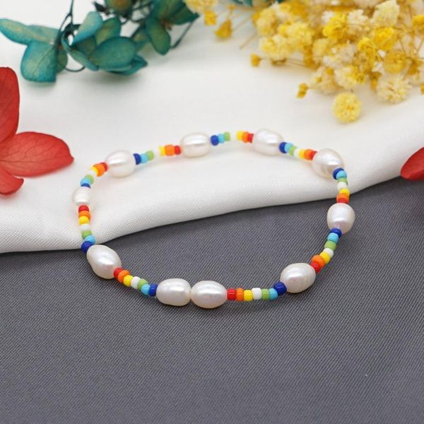 charm bracelets freshwater pearl bracelet for women perlenarmband bohemian rainbow color crystal beaded jewelry adjustable, Golden;silver
charm bracelets freshwater pearl bracelet for women perlenarmband bohemian rainbow color crystal beaded jewelry adjustable, Golden;silver