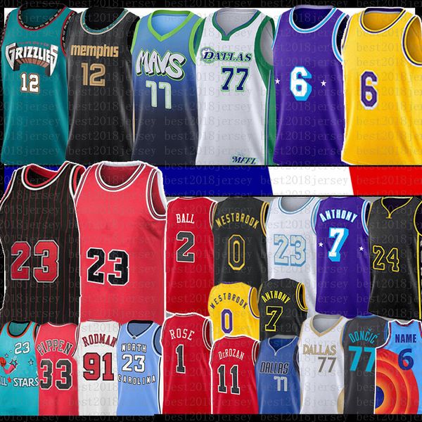 ja luka morant russell doncic westbrook basketball jersey los 23 6 angeles scottie dennis pippen demar rodman carmelo derozan anthony lonzo, Black;red
ja luka morant russell doncic westbrook basketball jersey los 23 6 angeles scottie dennis pippen demar rodman carmelo derozan anthony lonzo, Black;red