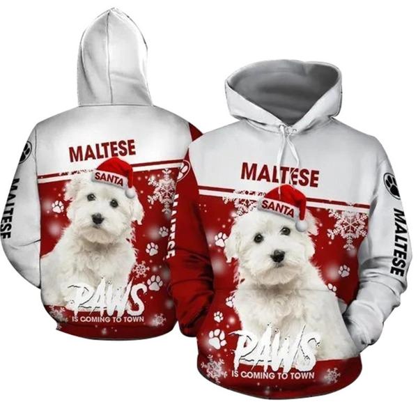 men's hoodies & sweatshirts cloocl pet dog maltese hoodie 3d all over printed ugly christmas harajuku hooded hip hop pullover all-match, Black
men's hoodies & sweatshirts cloocl pet dog maltese hoodie 3d all over printed ugly christmas harajuku hooded hip hop pullover all-match, Black