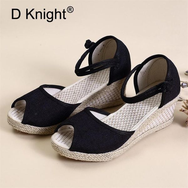 arrival women wedge espadrilles summer 5.5cm heel sandals leisure high lady pumps shoes big size 40, Black
arrival women wedge espadrilles summer 5.5cm heel sandals leisure high lady pumps shoes big size 40, Black