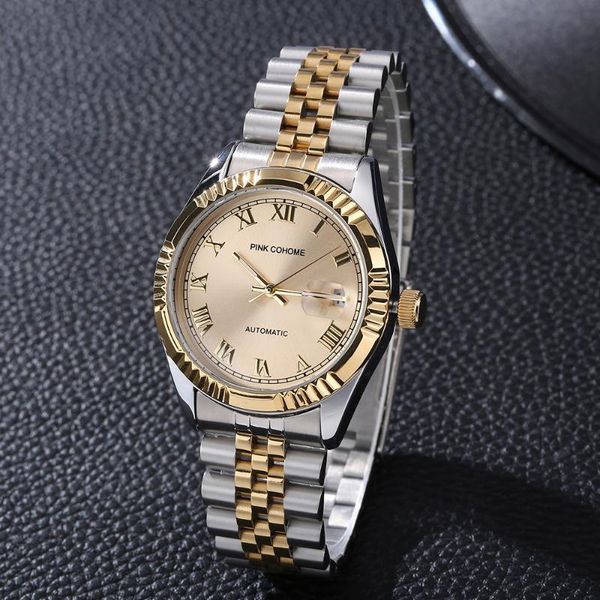 mechanical men watch military wristwatch man automatic clock male steel business gold hours relogio masculino wristwatches, Slivery;brown
mechanical men watch military wristwatch man automatic clock male steel business gold hours relogio masculino wristwatches, Slivery;brown