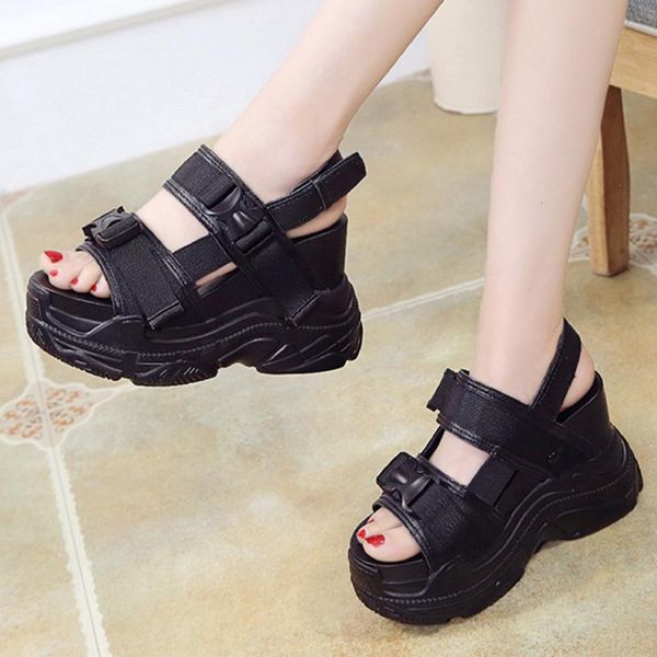 sandals 2021 women wedge high heels shoes buckle leather canvas summer female fashion casual, Black
sandals 2021 women wedge high heels shoes buckle leather canvas summer female fashion casual, Black