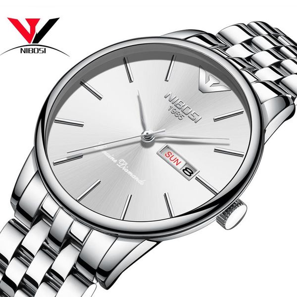 wristwatches erkek kol saati nibosi men's watch waterproof date and day men fashion dress quartz analog wristwatch relogios homme saat, Slivery;brown
wristwatches erkek kol saati nibosi men's watch waterproof date and day men fashion dress quartz analog wristwatch relogios homme saat, Slivery;brown
