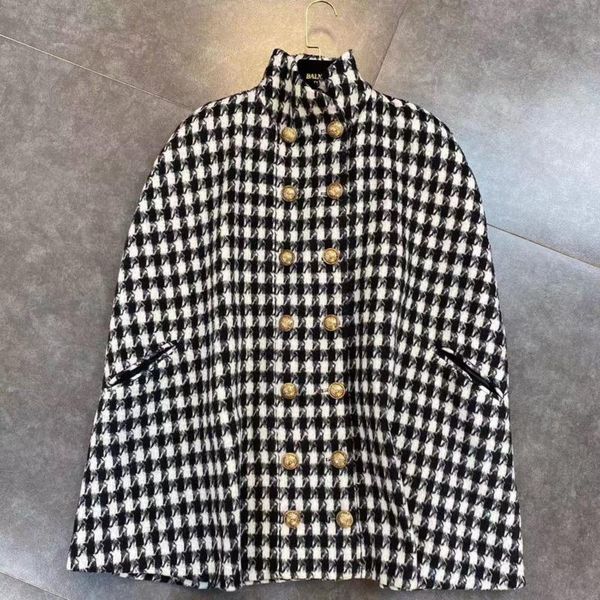 autumn winter women style fashion stand collar sleeveless double breasted plaid casual loose cloak coat rd569 women's jackets, Black;brown
autumn winter women style fashion stand collar sleeveless double breasted plaid casual loose cloak coat rd569 women's jackets, Black;brown