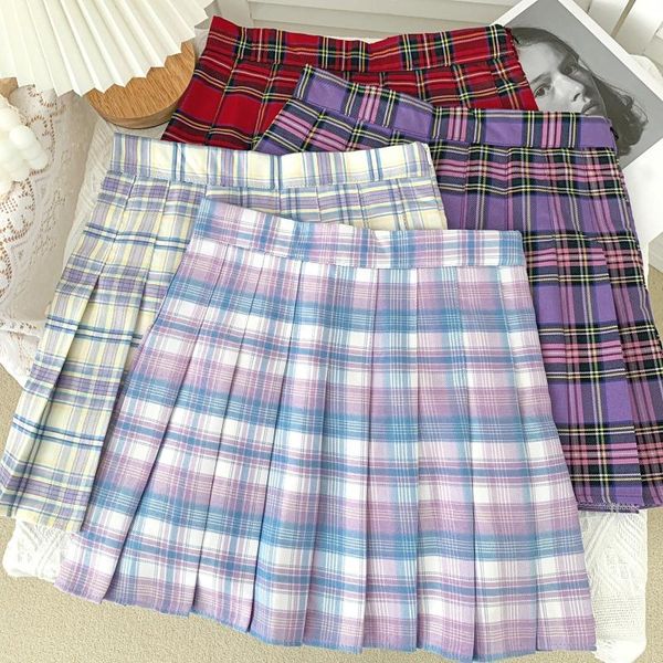 skirts summer women cute kawaii harajuku korean plaid preppy style pleated short mini high waist a-line female, Black
skirts summer women cute kawaii harajuku korean plaid preppy style pleated short mini high waist a-line female, Black