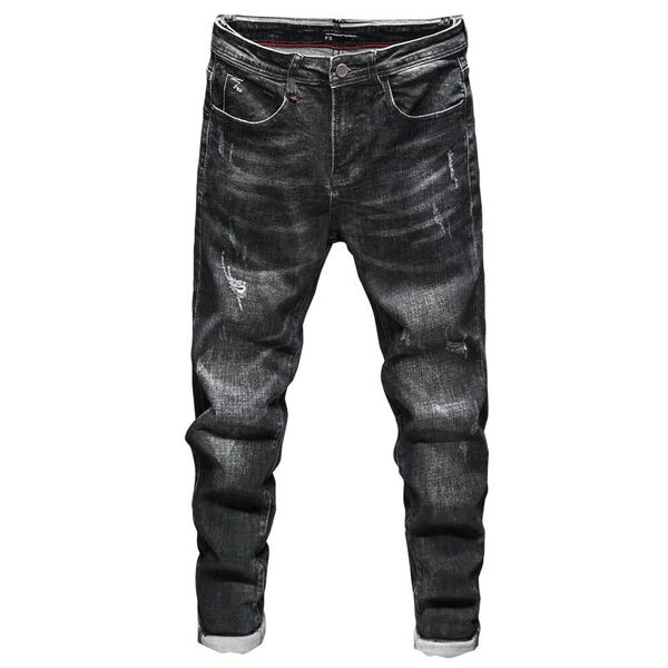 men's jeans hip hop slim fit ripped distressed streetwear trousers motocycle pants punk, Blue
men's jeans hip hop slim fit ripped distressed streetwear trousers motocycle pants punk, Blue