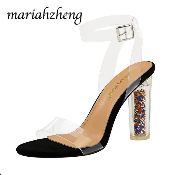 meriahzheng 11cm fashion nightclub high-heeled crystal transparent word with open-toe women's shoes sandals ds, Black
meriahzheng 11cm fashion nightclub high-heeled crystal transparent word with open-toe women's shoes sandals ds, Black