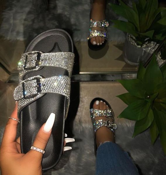 outdoor beach bright diamond rhinestone flat slippers 2021 summer comfortable and durable home sandals, Black
outdoor beach bright diamond rhinestone flat slippers 2021 summer comfortable and durable home sandals, Black