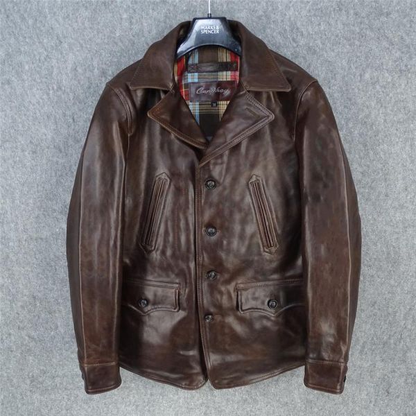 men's leather & faux .2021 genuine jacket.vintage wax cowhide coat,quality clothes for man.mens brown clothing, Black
men's leather & faux .2021 genuine jacket.vintage wax cowhide coat,quality clothes for man.mens brown clothing, Black