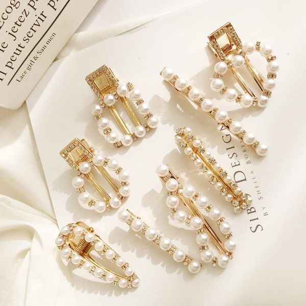hair clips & barrettes korean version of the sweet pearl hairpin, geometric small fragrant wind net red duckbill clip, Golden;silver
hair clips & barrettes korean version of the sweet pearl hairpin, geometric small fragrant wind net red duckbill clip, Golden;silver