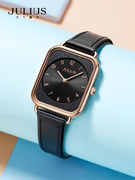 luxury sapphire rectangle elegant women's watch japan mov't lady hours fine fashion real leather bracelet girl's gift julius, Slivery;brown
luxury sapphire rectangle elegant women's watch japan mov't lady hours fine fashion real leather bracelet girl's gift julius, Slivery;brown
